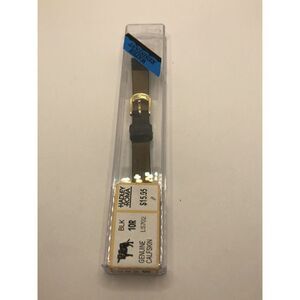 Hadley Roma Watch Band Replacement Parts 2 Piece Leather Black In Box LS702 PY9